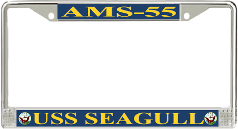 USS Seagull AMS-55 License Plate Frame