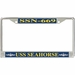 USS Seahorse SSN-669 License Plate Frame
