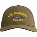USS Seahorse SSN-669 with Dolphins Custom Embroidered Cap