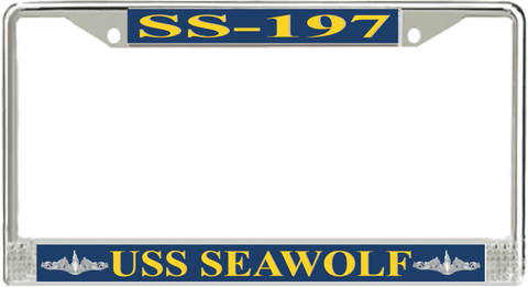 USS Seawolf SS-197 License Plate Frame