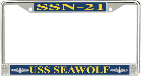 USS Seawolf SSN-21 License Plate Frame