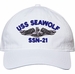 USS Seawolf SSN-21 with Dolphins Unstructured Dad Cap