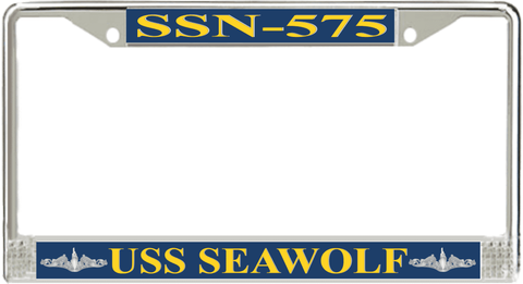 USS Seawolf SSN-575 License Plate Frame