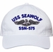 USS Seawolf SSN-575 with Dolphins Unstructured Dad Cap