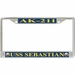 USS Sebastian AK-211 License Plate Frame