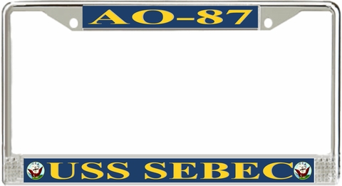 USS Sebec AO-87 License Plate Frame