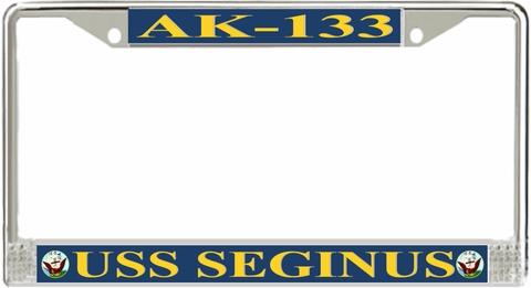 USS Seginus AK-133 License Plate Frame
