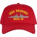 USS Semmes DDG-18 Custom Embroidered Cap
