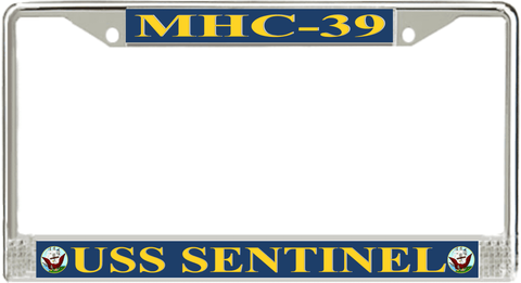 USS Sentinel MHC-39 License Plate Frame