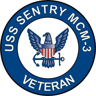 USS Sentry MCM-3 Veteran Decal Sticker