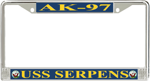 USS Serpens AK-97 License Plate Frame