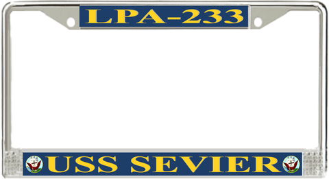 USS Sevier LPA-233 License Plate frame