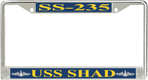 USS Shad SS-235 License Plate Frame