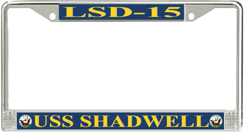 USS Shadwell LSD-15 License Plate Frame