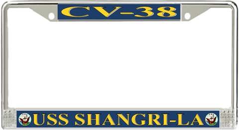 USS Shangri-La CV-38 License Plate Frame
