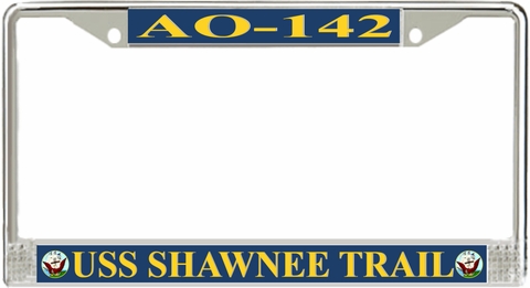 USS Shawnee Trail AO-142 License Plate Frame
