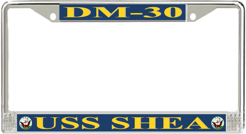 USS Shea DM-30 License Plate Frame