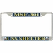 USS Shelter MSF-301 License Plate Frame