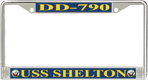 USS Shelton DD-790 License Plate Frame