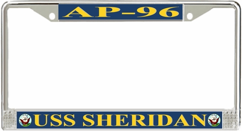 USS Sheridan AP-96 License Plate Frame