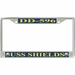 USS Shields DD-596 License Plate Frame