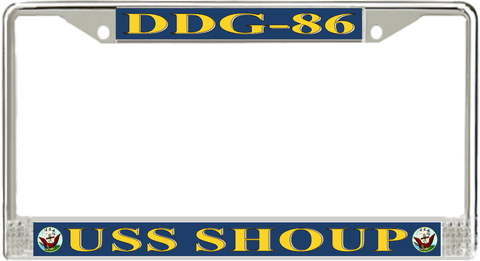USS Shoup DDG-86 License Plate Frame