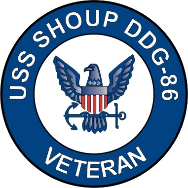 USS Shoup DDG-86 Veteran Decal Sticker