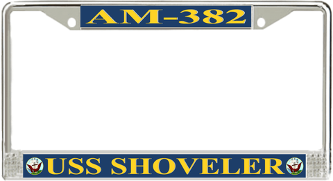 USS Shoveler AM-382 License Plate Frame