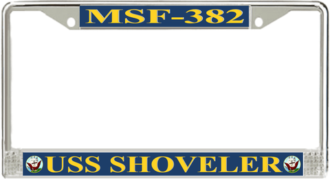 USS Shoveler MSF-382 License Plate Frame