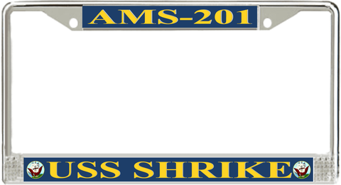 USS Shrike AMS-201 License Plate Frame