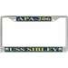 USS Sibley APA-206 License Plate Frame