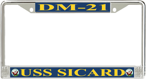 USS Sicard DM-21 License Plate Frame
