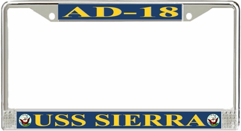 USS Sierra AD-18 License Plate Frame