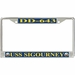 USS Sigourney DD-643 License Plate Frame