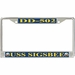 USS Sigsbee DD-502 License Plate Frame