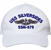 USS Silversides SSN-679 with Dolphins Unstructured Dad Cap