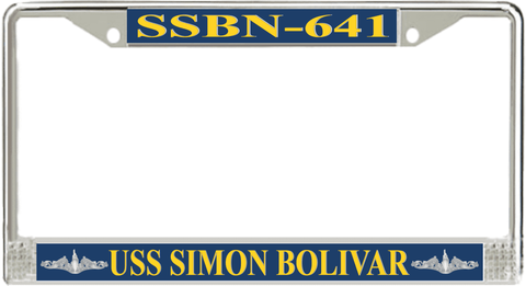 USS Simon Bolivar SSBN-641 License Plate Frame