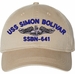USS Simon Bolivar SSBN-641 with Dolphins Unstructured Dad Cap