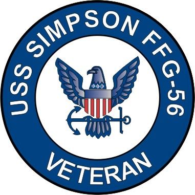 USS Simpson FFG-56 Veteran Decal Sticker