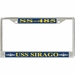 USS Sirago SS-485 License Plate Frame