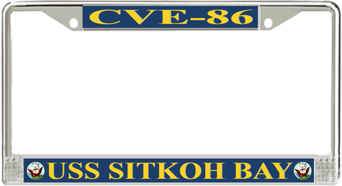 USS Sitkoh Bay CVE-86 License Plate Frame
