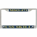 USS Skill MSO-471 License Plate Frame