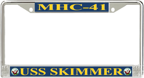 USS Skimmer MHC-41 License Plate Frame