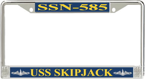 USS Skipjack SSN-585 License Plate Frame