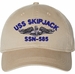 USS Skipjack SSN-585 with Dolphins Unstructured Dad Cap