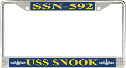 USS Snook SSN-592 License Plate Frame