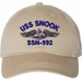 USS Snook SSN-592 with Dolphins Unstructured Dad Cap