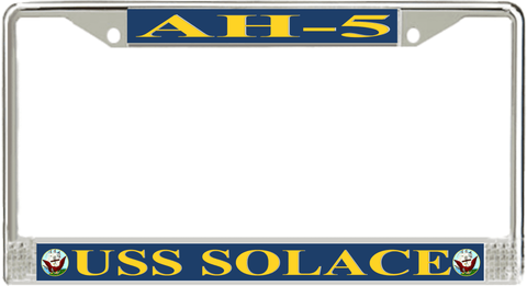 USS Solace AH-5 License Plate Frame