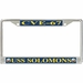 USS Solomons CVE-67 License Plate Frame