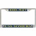 USS Somers DD-947 License Plate Frame